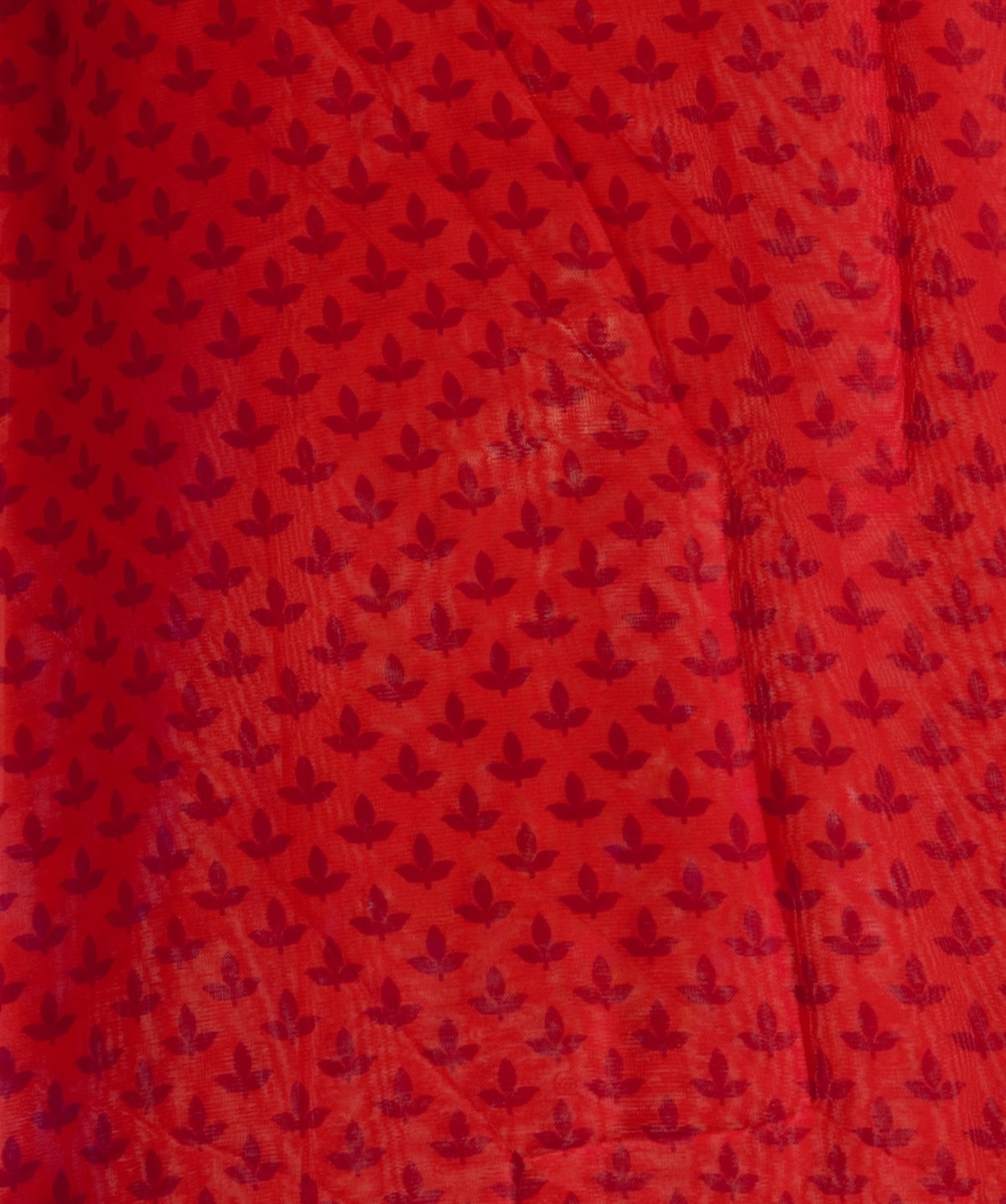 Taranga - Red Yellow Georgette Printed Saree
