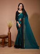 Sitara - Green Cotton Self Design Saree