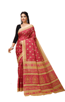 Sarita - Red Cotton Kalamkari Butti Saree