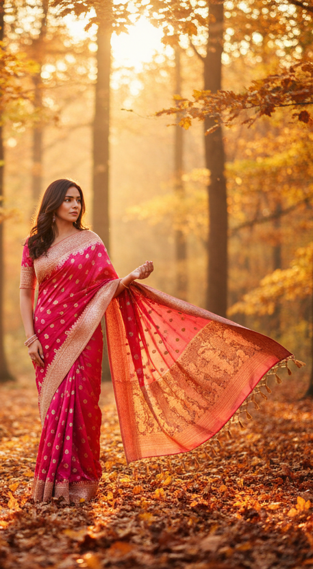 show-a-woman-wearing-a-pink-saree-in-a-hyper-realistic-autumn-scenario_mobile.png